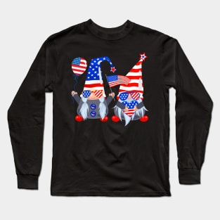 Funny 4th of july gnome Long Sleeve T-Shirt